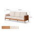 Arsoli Natural Solid Cherry Sofa