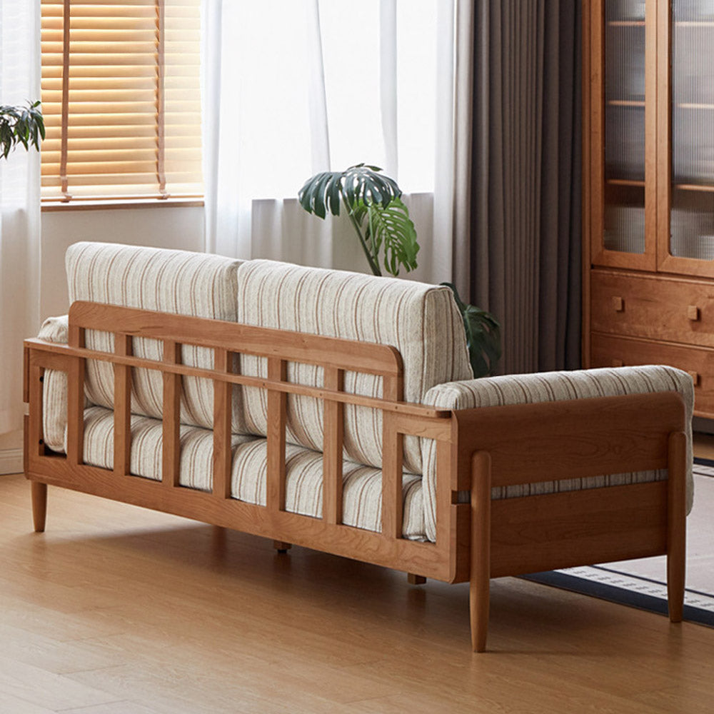 Arsoli Natural Solid Cherry Sofa