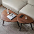 Augusta Solid Walnut Coffee Table Set | nesting wood coffee table for NZ living room |Oak Furniture Store
