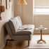 Aura Refresh Fabric Sofa Bed with tufted cushions for compact living rooms and guest spaces