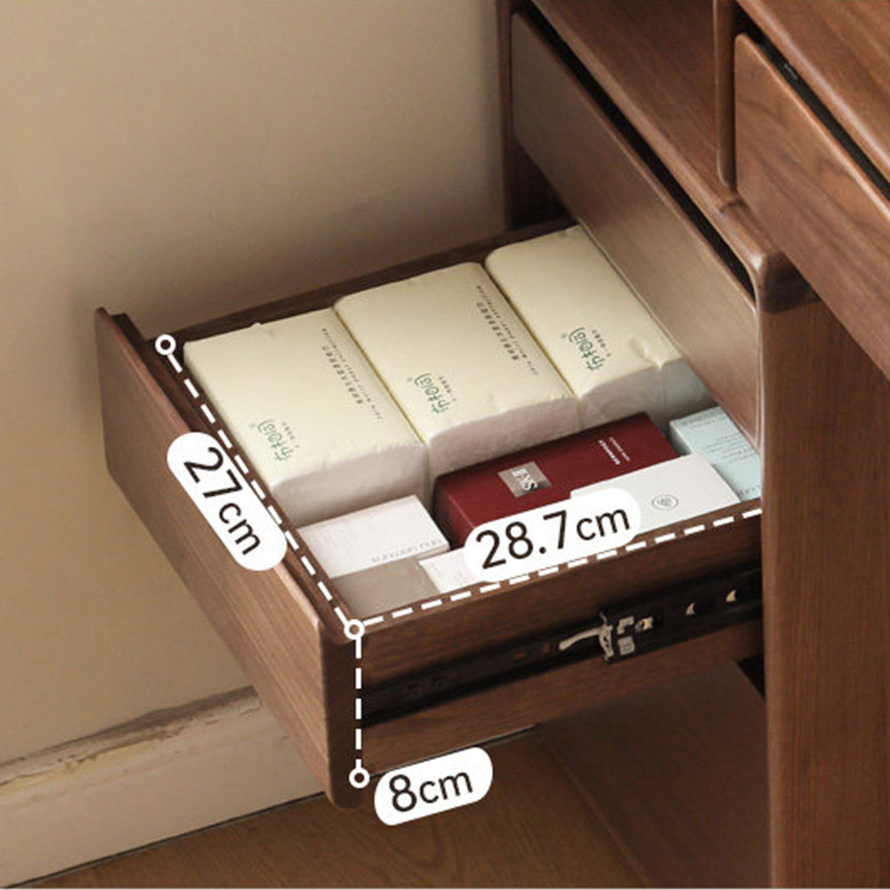 Bailey Natural Solid Walnut Dressing Table