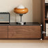 Bailey Natural Solid Walnut Floor Standing Entertainment Unit with Ceramic Top