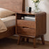 Baileys Solid Walnut Bedside Table