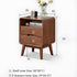 Baileys Solid Walnut Bedside Table