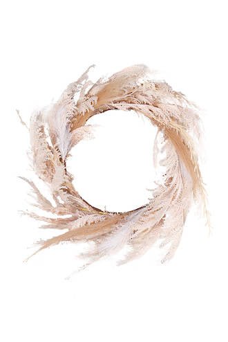 Beach Pampas Wreath FWR191 - Oak Furniture Store