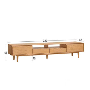 Berg Natural Solid Oak Entertainment Unit - Oak Furniture Store & Sofas