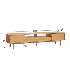 Berg Natural Solid Oak Entertainment Unit - Oak Furniture Store & Sofas