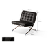 Bergdala Genuine Leather Leisure Chair