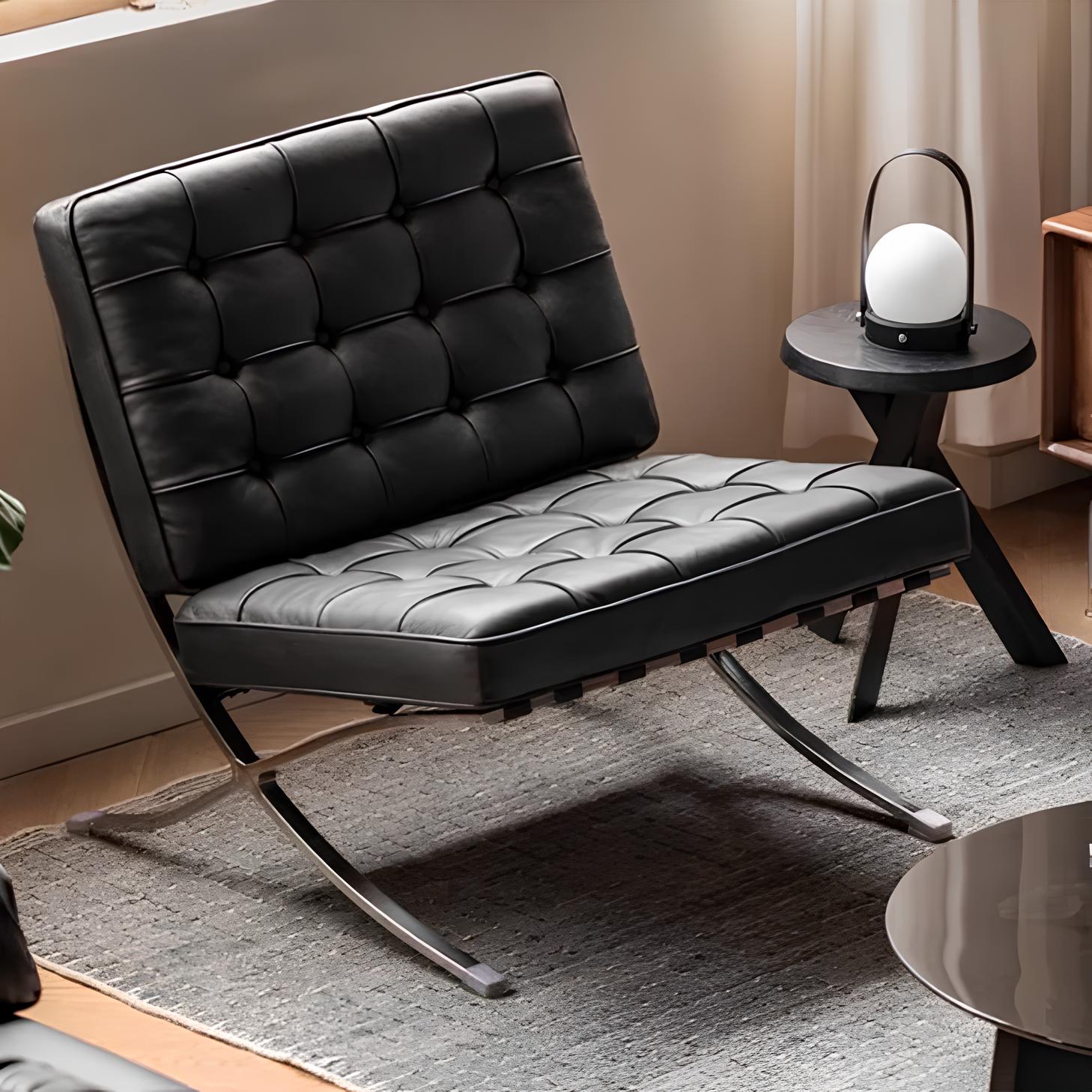 Bergdala Genuine Leather Leisure Chair | Oak Furniture Store