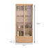 Beverley Natural Solid Ash Display Bookcase | Oak Furniture Store