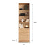 Beverley Natural Solid Ash Display Bookcase | Oak Furniture Store