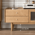 Beverley Natural Solid Oak TV Unit with glass door storage and warm timber finish for living rooms