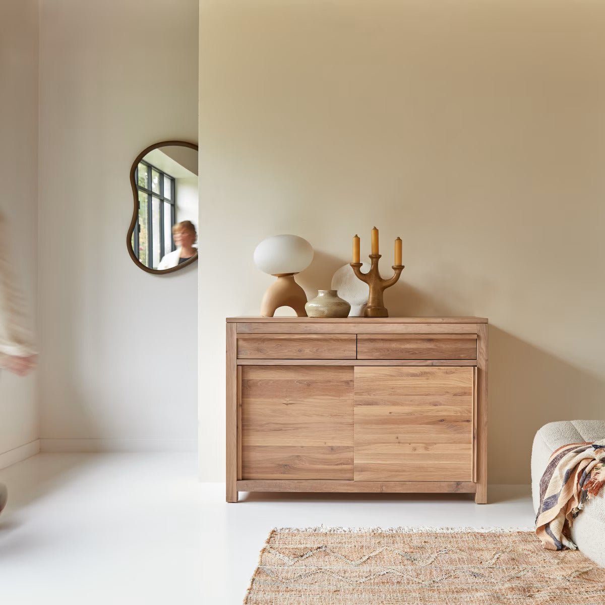 Birsta Solid Oak Sideboard - Oak Furniture Store