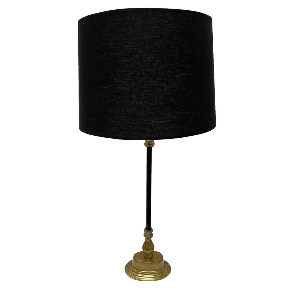 Black & Brass Architectural Table Lamp RGA2053 - Oak Furniture Store