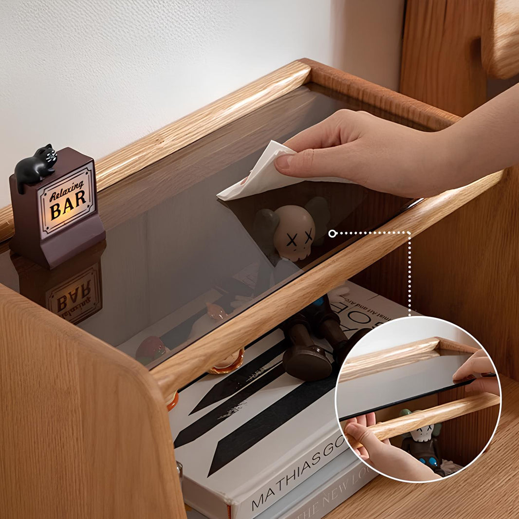 Bogen Solid Oak Bedside Table – Oak Furniture Store Australia