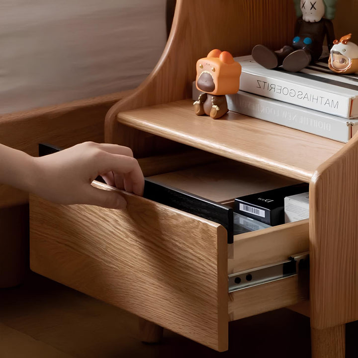 Bogen Solid Oak Bedside Table – Oak Furniture Store Australia