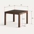 Boise Natural Solid Walnut Coffee Table Set with Ceramic Top