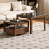 Boise Natural Solid Walnut Coffee Table Set with Ceramic Top