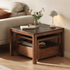 Boise Natural Solid Walnut Coffee Table Set with Ceramic Top