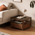 Boise Natural Solid Walnut Coffee Table Set with Ceramic Top