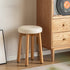 Borna Natural Solid Rubber Wood Dressing Stool | Oak Furniture Store