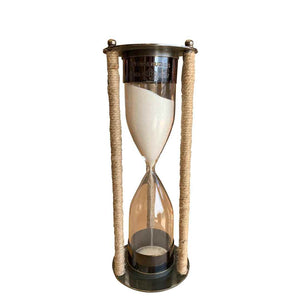 Brass Jute Sand Timer LDTK194 - Oak Furniture Store