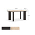 Bremen Charcoal Solid Oak Dining Table with Travertine Top