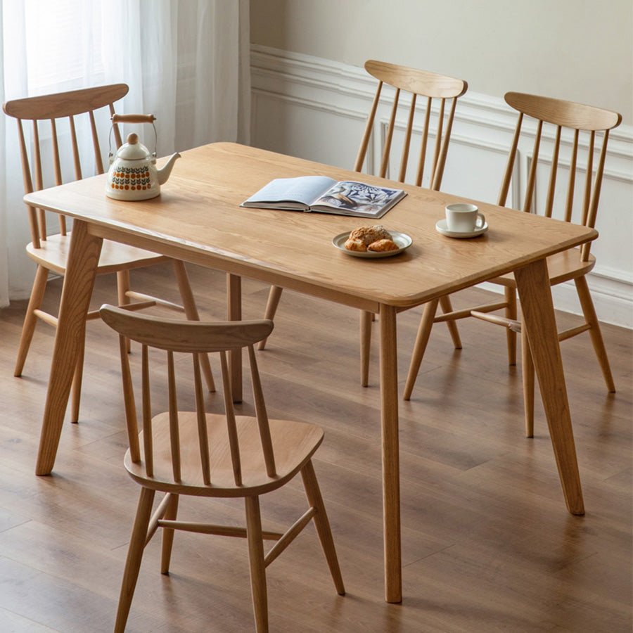 Bremen Natural Solid Ash Dining Table