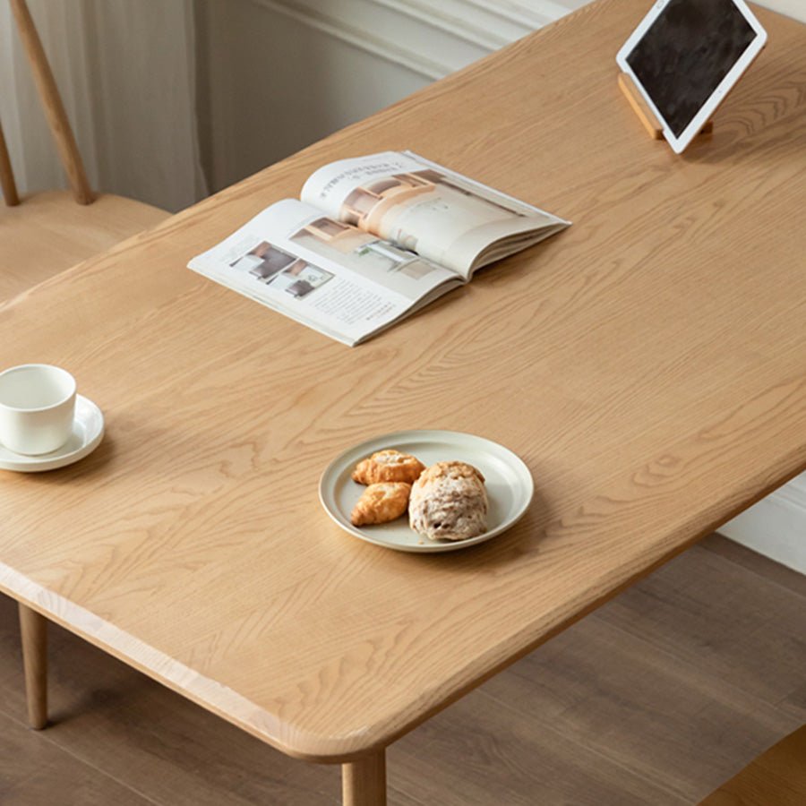 Bremen Natural Solid Ash Dining Table