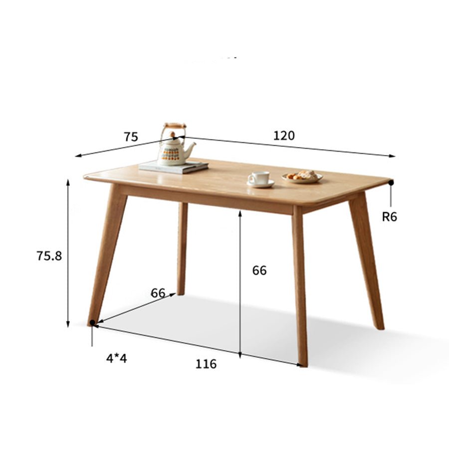 Bremen Natural Solid Ash Dining Table