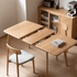 Bremen solid oak extending dining table with pull-out extension design and natural wood grain finish