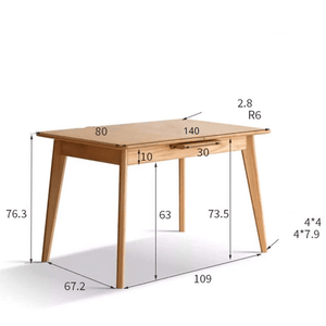 Bremen Natural Solid Oak Extending Dining Table - Oak Furniture Store & Sofas