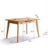 Bremen Natural Solid Oak Extending Dining Table - Oak Furniture Store