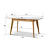 Bremen Natural Solid Oak Extending Dining Table with Ceramic Top