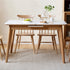 Bremen Natural Solid Oak Extending Dining Table with Ceramic Top