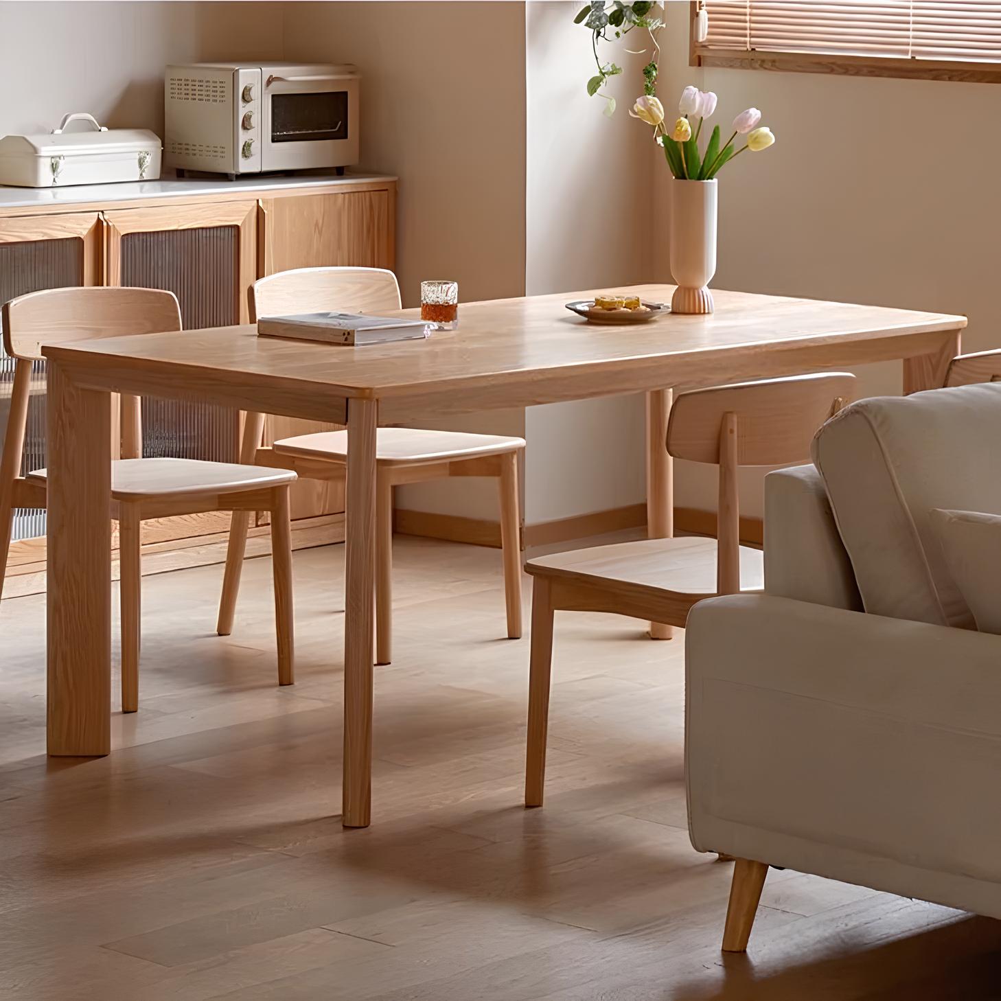 Bremen Natural Solid Oak Large Dining Table