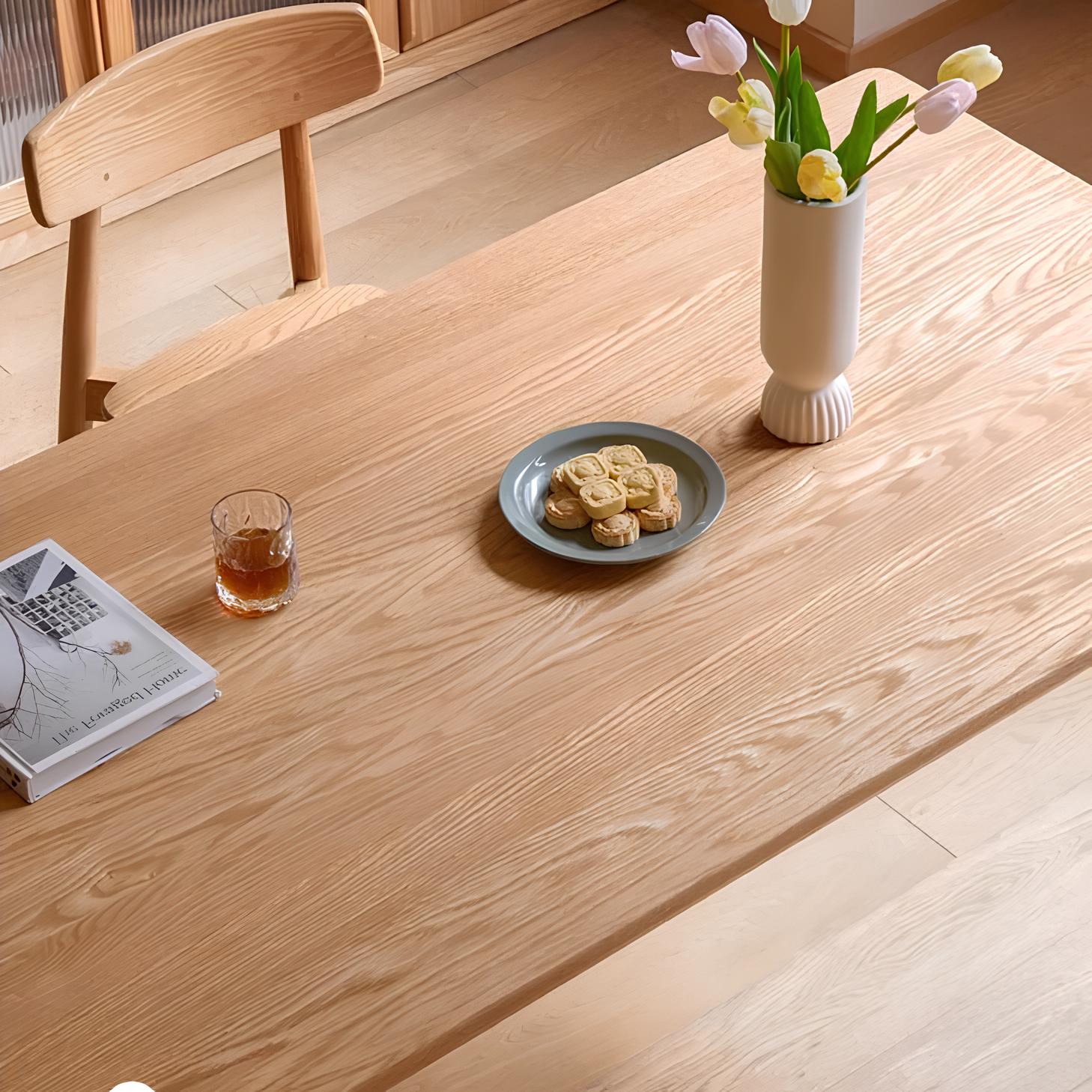 Bremen Natural Solid Oak Large Dining Table