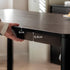 Bremen Solid Oak Dining Table in Charcoal Finish