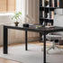 Bremen Solid Oak Dining Table in Charcoal Finish