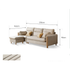 Caronia Fabric Sofa
