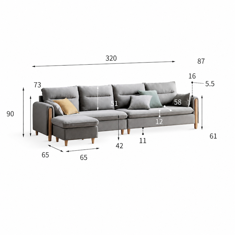 Caronia Fabric Sofa