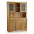 Chamfer Solid Oak Large Sideboard with Hutch Dresser - Oak Furniture Store