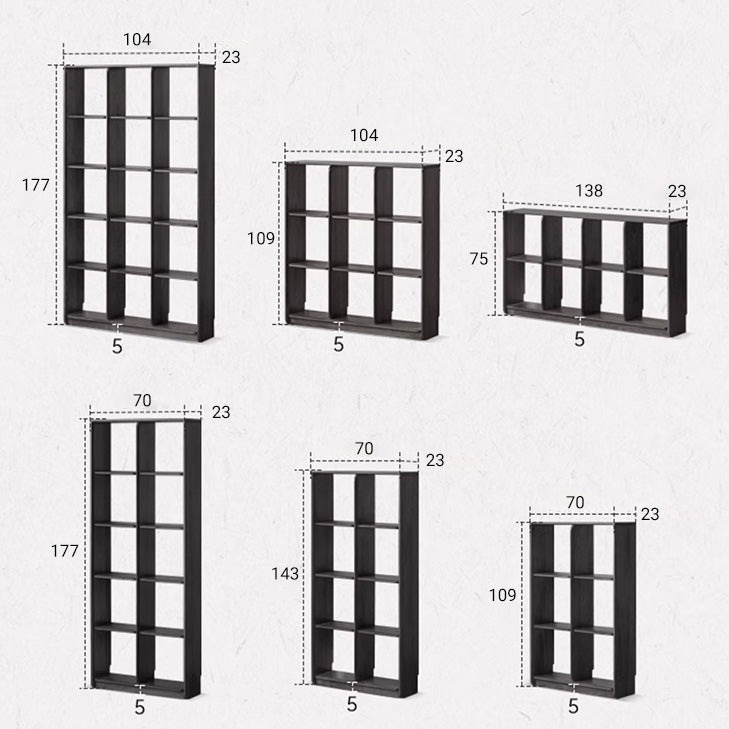 Charcoal Natural Solid Oak Modular Wall Shelves - Oak Furniture Store