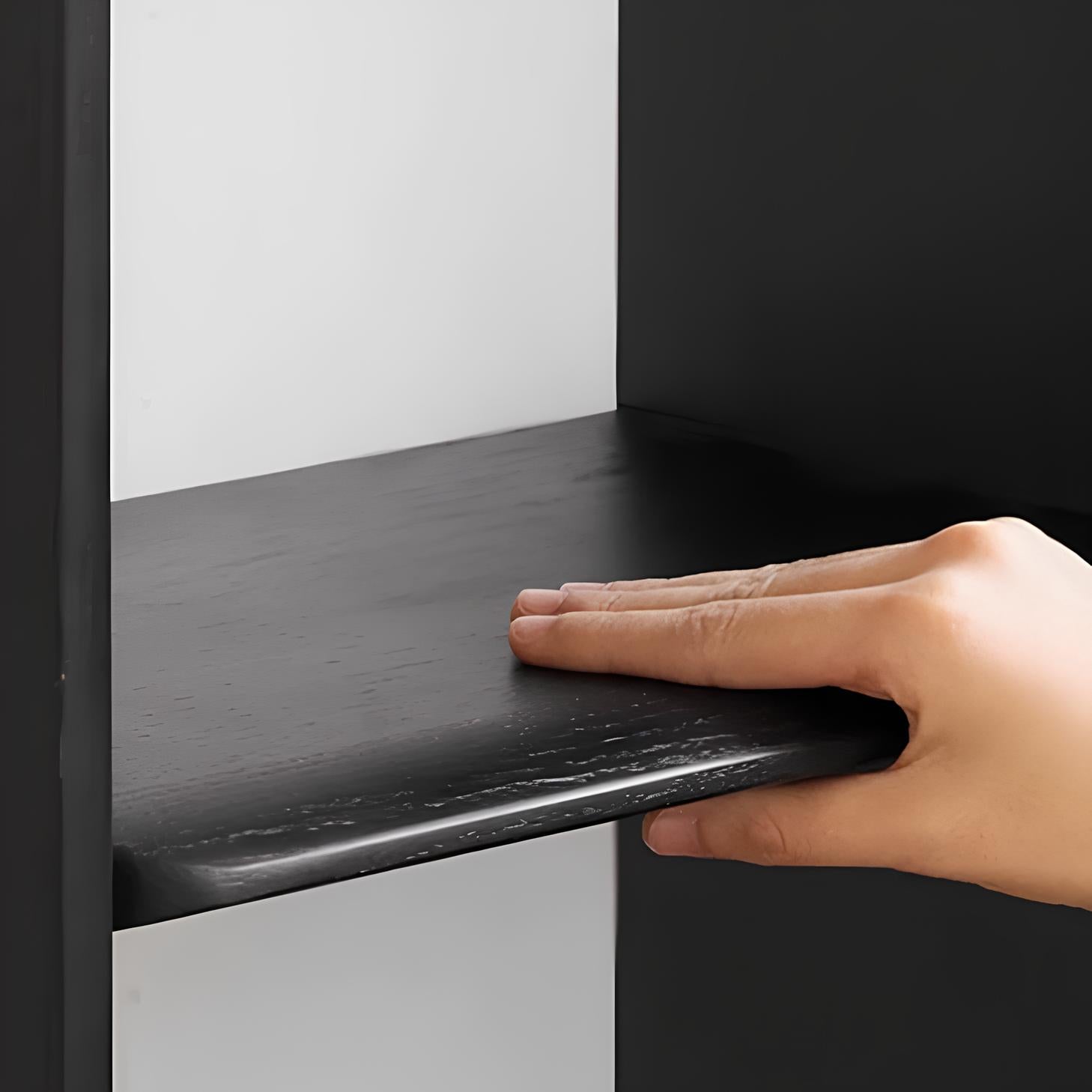 Charcoal Natural Solid Oak Modular Wall Shelves | Oak Furniture Store