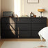 Charcoal Solid Oak Chest of 9 Drawers