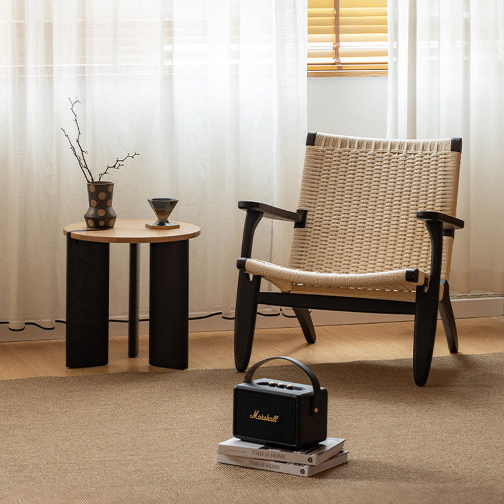 Charcoal Solid Ash Coffee Table Set