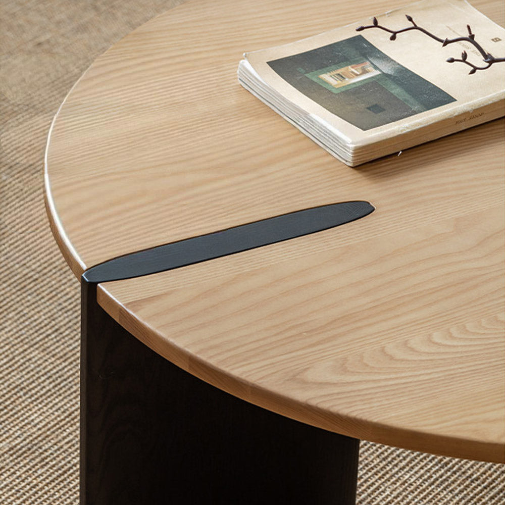 Charcoal Solid Ash Coffee Table Set