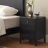 Charcoal Solid Oak Bedside Table | Oak Furniture Store