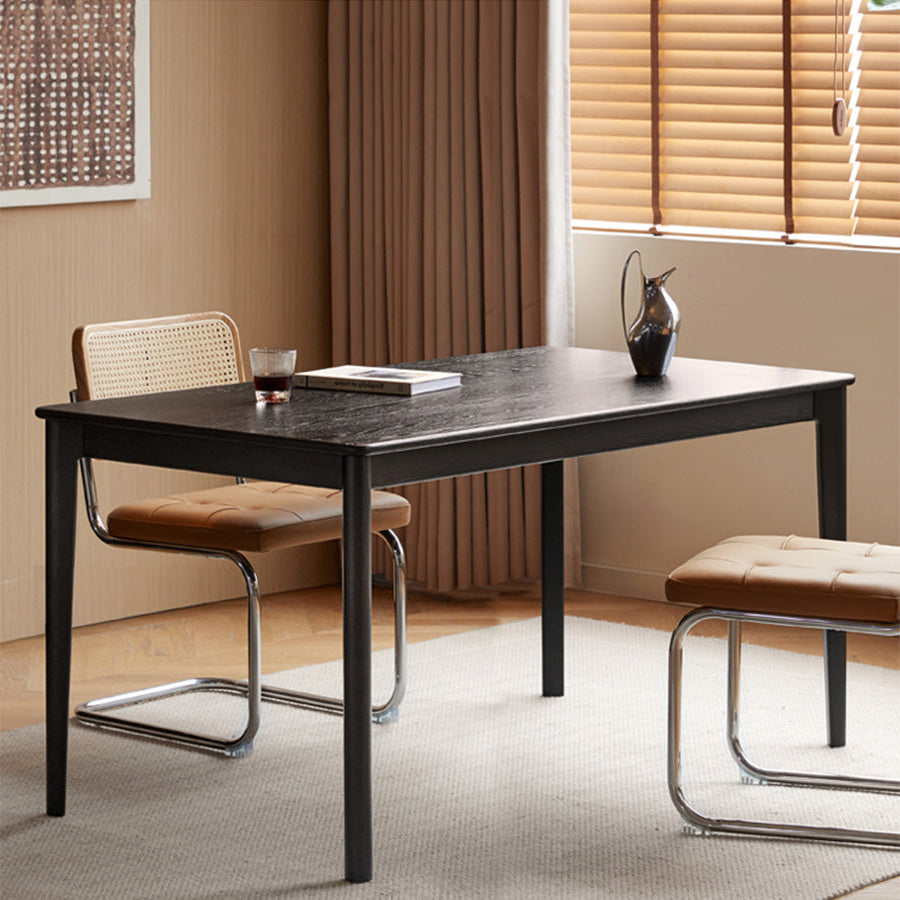 Charcoal Solid Oak Dining Table