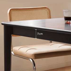 Charcoal Solid Oak Dining Table - Oak Furniture Store